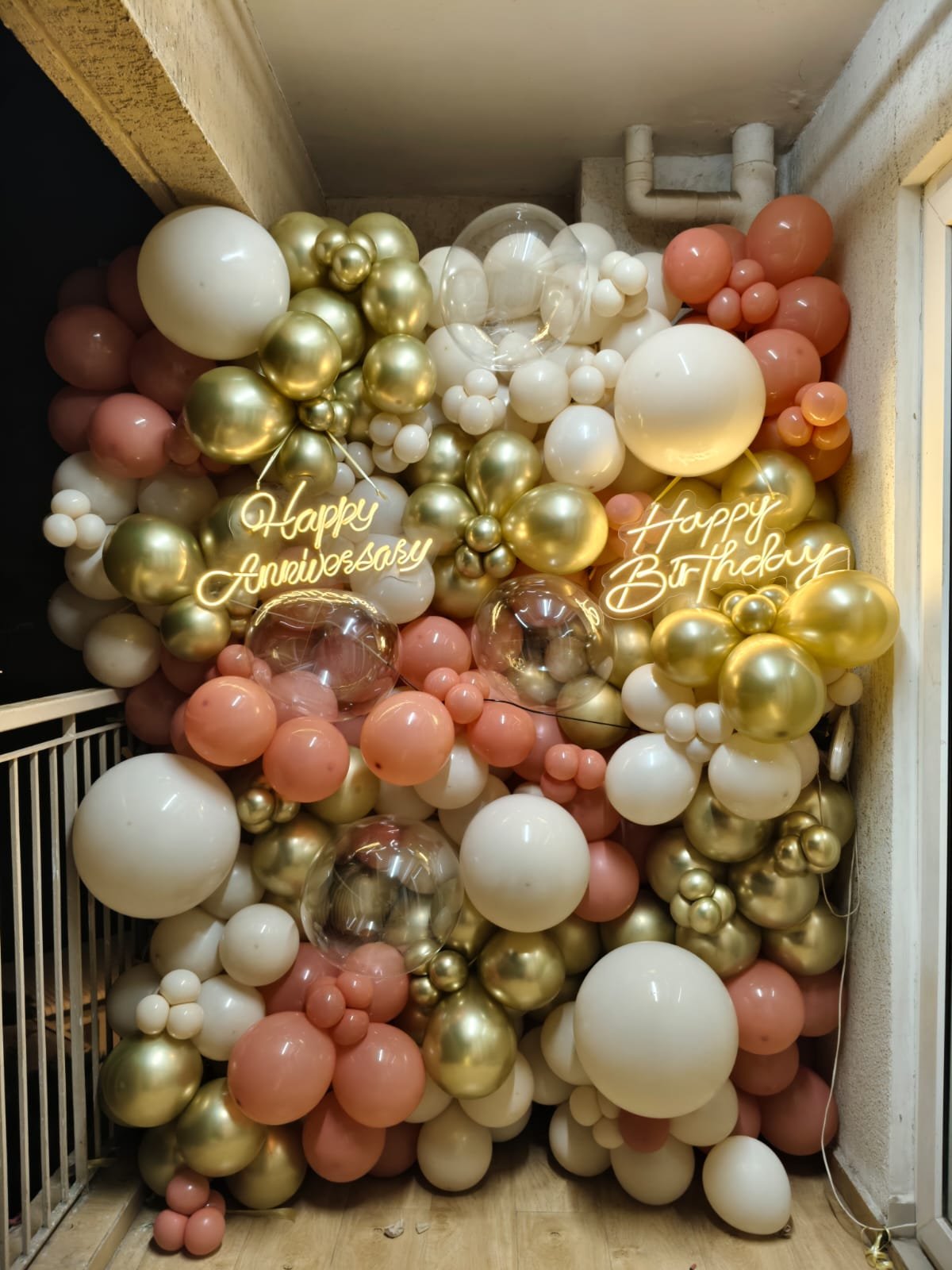 Anniversary balloon decoration