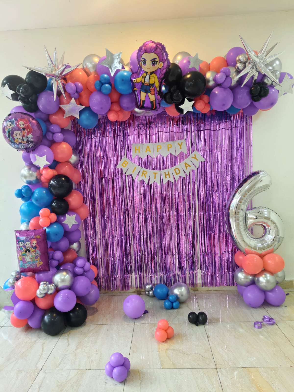 Birthday balloon decoration