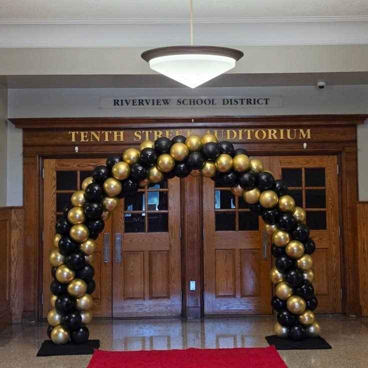 Balloons arch for opening ceremony  balloon decoration inspiration